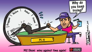 Cartoon: MS Dhoni wins against time again!